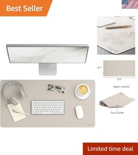 Multi-Functional  Leather Desk Mat 31.5” x 15.7” – Elegant Office Essential picture