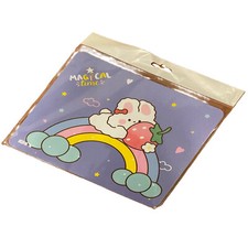 Mouse Pad Gaming Cute Cartoon Rabbit Strawberry Rainbow Pastel Lavender Design picture