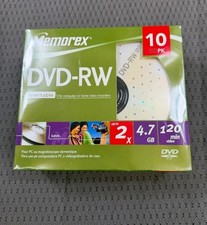 Memorex DVD-RW 10 Pack 2X 4.7GB 120min Sealed NEW  picture