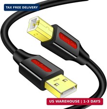 Printer Cable 12 FT,USB High Speed USB 2.0 A 12ft/4M, Black picture