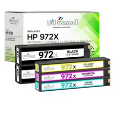 972X Compatible With HP 972X Black HP 972X Cyan Magenta Yellow Ink for HP Lot picture