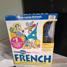 Living Language Multimedia Triple Play plu French PC Multimedia Age 8+ preowned  picture