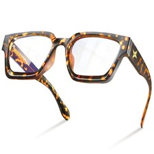 livho Oversized Blue Light Blocking Glasses for Women | Rectangle Frame, Chic... picture