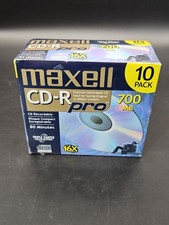 Maxell CD-R Pro 700 MB 10 Pack Brand New Sealed picture