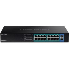 TRENDnet TPE-TG182 16-Port Gigabit PoE+ Compliant Unmanaged Network Switch w/SFP picture