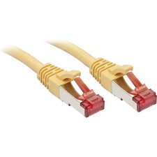 LINDY 47768 RJ45 Network Cable, Patch Cable CAT 6 S/FTP 10.00m Yellow with Prote picture