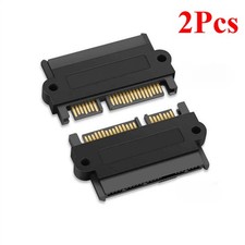 2x SFF-8482 Computer Cable Connectors SAS to SATA 22 pin HDD Raid Adapter picture