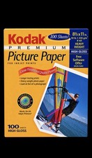 Kodak Premium Picture Paper 8.5x11 High Gloss Inkjet Photo Heavy 100 Sheets NEW picture