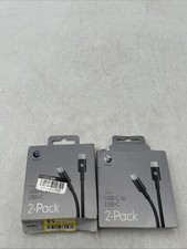 Beats USB-C to USB-C Woven Cables (1.5 m) - Bolt Black (2pk) - Open Box 2 Pack picture