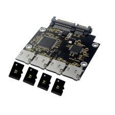 4-Ports SD TF To 22Pin SATA SSD Adapter 2.5