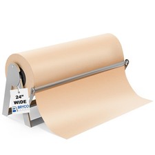 Paper Roll Dispenser 24 Inch Butcher Kraft Cutter Silver BG-PRD Bryco Goods picture