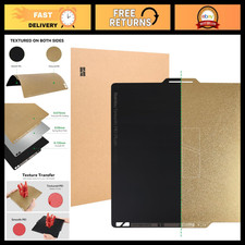 Dual-Sided PEI Build Plate for 3D Printers - Textured/Smooth, Removable Surface picture