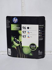 Genuine HP 96 Black HP 97 TRI-COLOR (2) Ink Cartridges Value Pack Sealed OEM picture