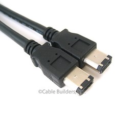 6FT FIREWIRE CABLE 6 PIN to 6 PIN IEEE1394 iLINK 6FT PC MAC DV 6P-6P 6-6 PINS picture