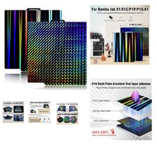 257x257mm  Holographic Build Plate for Enhanced 3D Printing Experience picture