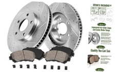 Front Brake Kit For 2017 2018 Hyundai Ioniq Kia Niro Drilled and Slotted picture