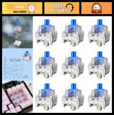 108PCS Blue Mechanical Keyboard Switches - 3 Pin Replacement, Dustproof for Gami picture