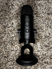 Blue Yeti Microphone w/ Stand | Black | Mini-USB Cable & Pop Filter Included picture