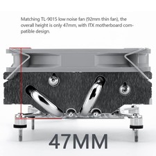 Thermalright AXP90 X47 Low Profile ITX CPU Cooler, 47mm Height, TL-9015 Slim PWM picture