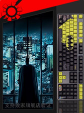 Batman Dark Knight PBT Keycaps For Cherry Height Mechanical Keyboard 108 Keys picture