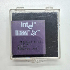 Intel i386 DX 33MHz CPU PGA 132 Socket A80386DX-33 IV Single-Core picture
