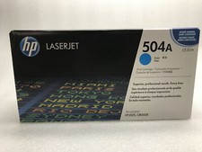 Genuine OEM HP 504A Cyan Toner Cartridge CE251A for LaserJet CP3525, CM3530 picture
