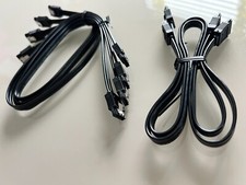 ASUS Data Cable 6G SATA III  Lot of  7 Cables Black , ORIGINAL picture