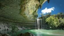 Landscape waterfall nature austin texas usa water Custom Gaming Mat Desk picture