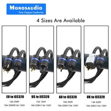 P901 Power Cable OFC Copper Audiophile Power Cable Schuko Power Cord EU/US/AU picture