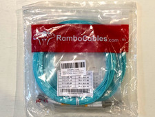 RamboCables OM3 LC to LC Multimode Duplex Fiber Optic Patch Cable 26ft 8M 2-Pack picture