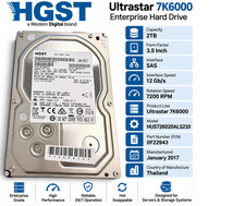 HGST Ultrastar 7K6000 2TB SAS 12Gb/s 7200RPM 3.5
