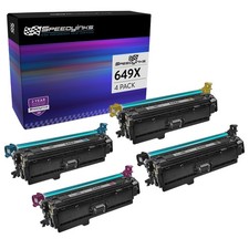 Reman Toner Cartridge Replacement 1 Blk 1 Cyan 1 Magenta 1 Yellow 4PK for HP649X picture