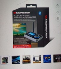 Monster Bluetooth Transmitter & Receiver 2-in-1 Bluetooth Audio Adapter Wireless picture