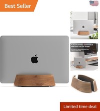 Stylish Black Walnut Laptop Holder - Fits Laptops from .5