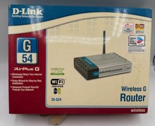 Vintage D-Link DI-524 AirPlus G 54Mbps 802.11g Wireless Router New Sealed Box picture