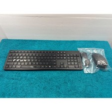 KM690 Wireless Keyboard and New Dell Wired Mouse Combo Full Size Black Slim picture