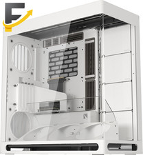 HS 420 VGPU Dual-Chamber Mid Tower ATX PC Case White Pcie 5.0 Vertical picture