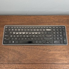 Dell KM713 Wireless Keyboard Black Silver - NO DELL RECIEVER picture