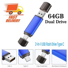 64GB USB2.0 Flash Drive Pen Drive Pen Drive OTG 2 in 1 Dual Drive Data Storage picture