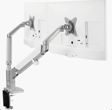 Vivo STAND-V200A Pneumatic Arm Dual Monitor Desk Mount - Silver picture
