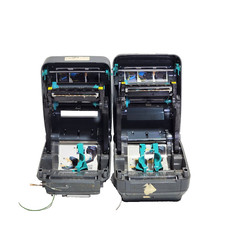 Zebra GX430T Thermal Transfer Label USB Printer LOT OF-2-SOLD AS IS picture