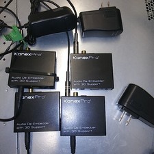 Lot of 4 /  KANEX PRO HAECOAX KanexPro Audio De-Embedder 3D  HDMI IN/HDMI OUT picture