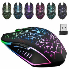 Wireless Optical Rechargeable Gaming mouse for Dell Toshiba Apple Asus HP Laptop picture