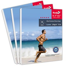 150 Sheets Koala Photo Paper 8.5x11 Luster for Inkjet Printer Ultra Premium 72lb picture