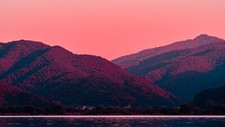 Landscape nature sunset evening Custom Gaming Mat Desk picture