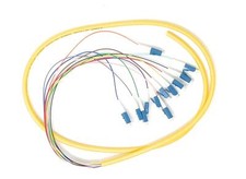 12 Strand Singlemode LC UPC Fiber Pigtail 3M for Splice Fiber Optic Patch Cable picture