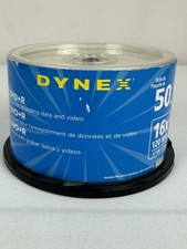 Dynex DVD-R Recordable Media 16x 4.7GB 120 Minutes 50 Pack New Open Box picture