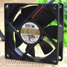 AVC 8025 D8025B12M 8CM 12V 0.20A 3-wire Double Ball Chassis Cooling Fan picture