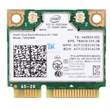 Intel Dual Band Wireless-AC 7260 7260HMW 802.11AC BT4.0 PCIe Half Mini Wifi Card picture
