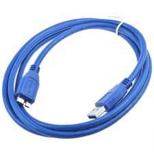 Blue 5PCS USB 3.0 A Male to Micro B Cable for External HDD Tablet Smartphone picture